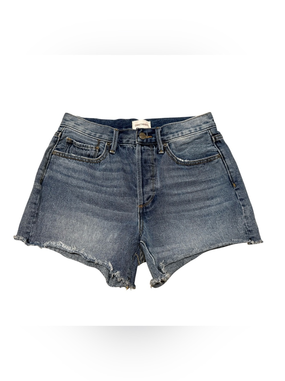 Driftwood Goldie Denim Shorts 4.5 Inseam Size 25